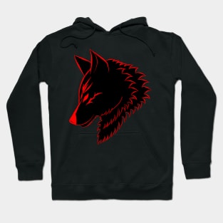 Red wolf Hoodie